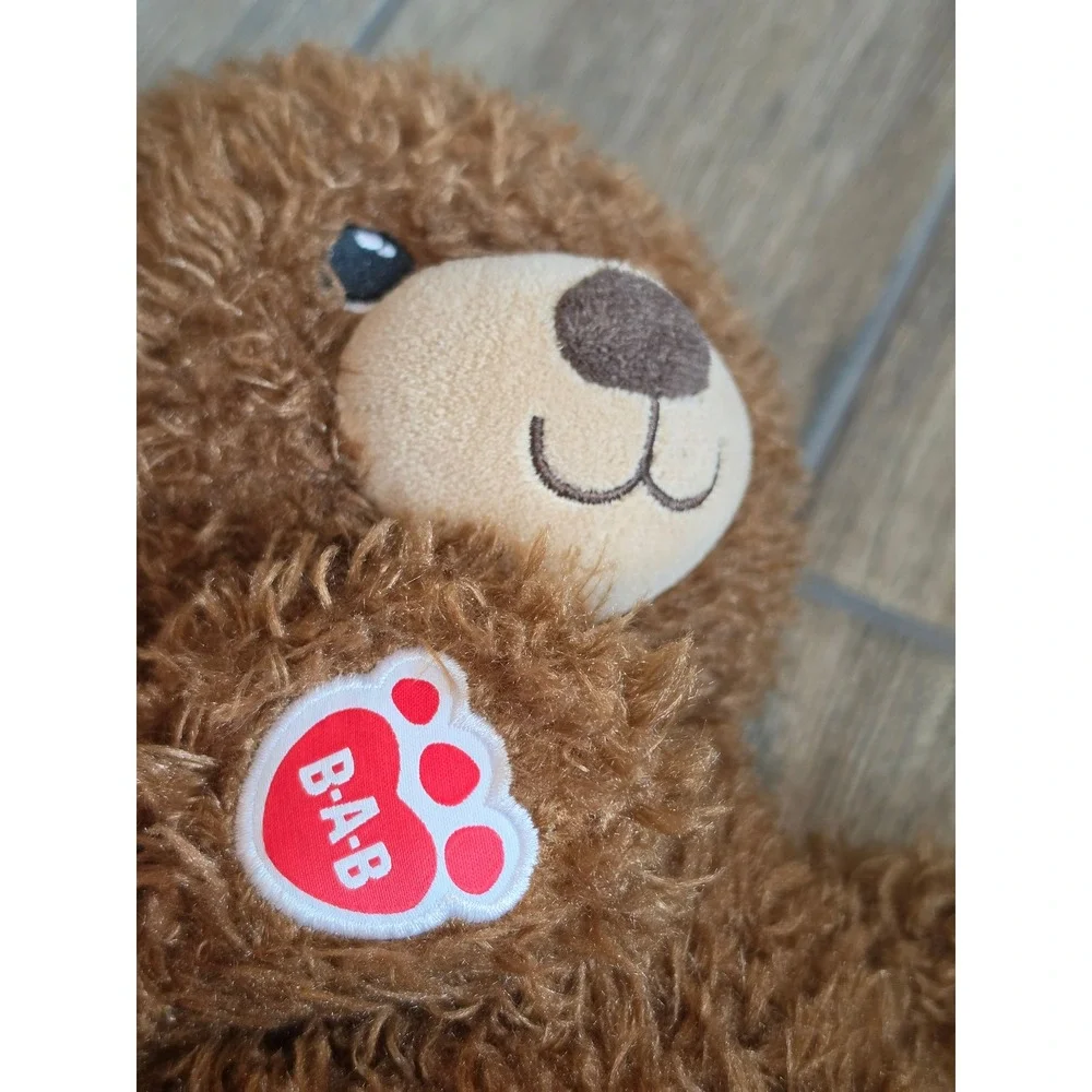 Build-A-Bear Happy Birthday Treat Bear Brown Shaggy Plush Stuffed Animal 16 inch